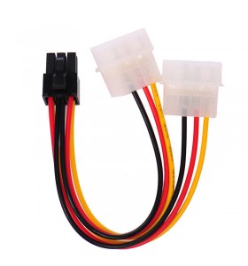 IDE Molex Power to PCI Express 6Pin Video Card Power PCI-E Adapter Cable